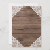 Religieuze Rustige Zonnebloem Lace Barn Wedding Kaart (Achterkant)