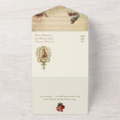 Religieuze Sint-Cecilia  Musicians All In One Uitnodiging (Buitenkant)