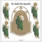 Religieuze Sint-Judas de apostel van Jezus Sticker (Vel)