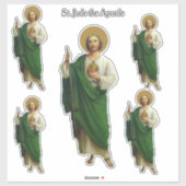 Religieuze Sint-Judas de apostel van Jezus Sticker (Vel)