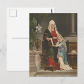 Religieuze St. Anne Blessed Maagd Mary Briefkaart (Voorkant / Achterkant)