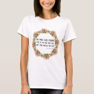 Religieuze St. Catherine van Siena Quote T-shirt