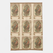Religieuze St. Joseph en het kind Jezus Theedoek (Verticaal)