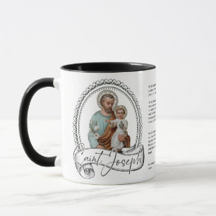 Religieuze St. Joseph Protection Prayer Vintage Mok