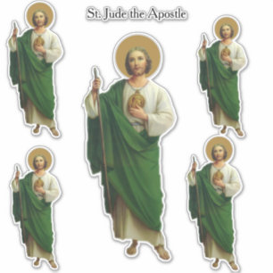Religieuze St. Jude de apostel van Jezus Sticker