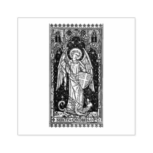 Religieuze St. Michael the Archangel Rubberstempel