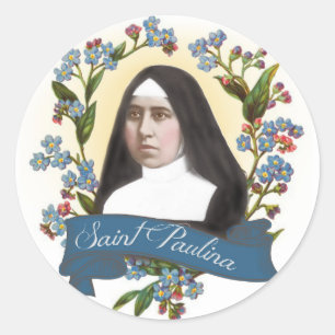 Religieuze St. Paulina beschermheilige van diabeti Ronde Sticker