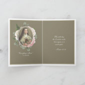 Religieuze St. Therese Carmelite Nun  Card Kaart (Binnen)