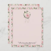 Religieuze St. Therese Quote Pink Roses  (Voorkant / Achterkant)