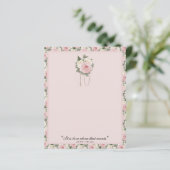 Religieuze St. Therese Quote Pink Roses  (Staand voorkant)