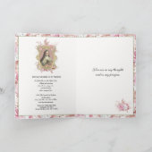 Religieuze St. Therese  Roses Prayer Kaart (Binnen)