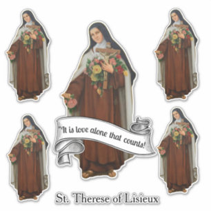 Religieuze St. Therese van Lisieux Carmelite Nun Sticker