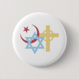 Religieuze symbolen ronde button 5,7 cm