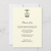 Religieuze sympathie Jezus over het kruis Bedankkaart (Achterkant)