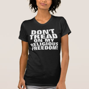 Religieuze T-shirts voor vrijheid, niet treuzelen!