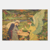 religieuze tapsbouw met Baby Jezus Christus Inpakpapier Vel (Voorkant 3)