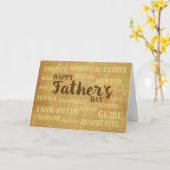 Religieuze Vaderdag, kwaliteiten van vader Kaart (Gele Bloem)