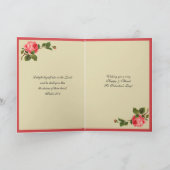 Religieuze Valentijnsdag Rozen gebed Feestdagen Kaart (Binnen)