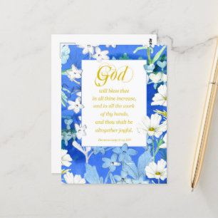 Religieuze Verjaardag Deuteronomium Bijbel Schrift Briefkaart