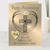 Religieuze verjaardagskaart voor 50 jaar voor moed kaart (Voorkant)