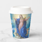 Religieuze veronderstelling van Mary Angels kathol Papieren Bekers (Voorkant)