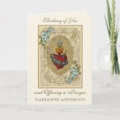 Religieuze vriendschap Maagd Maria Onbevlekt Hart Kaart (Voorkant)