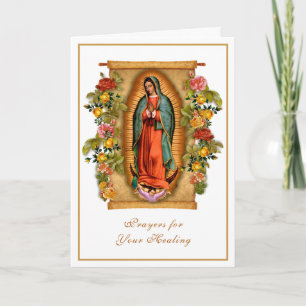 Religieuze Vrouwe van Guadalupe voor Healing Kaart
