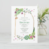 Religieuze woestijnbloemen kaart (Staand voorkant)