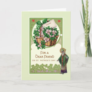 Religieuze Zegen St. Patrick's Day Shamrocks Kaart