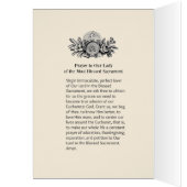 Religion catholique Vierge Marie Prière eucharisti (Intérieur (Gauche))