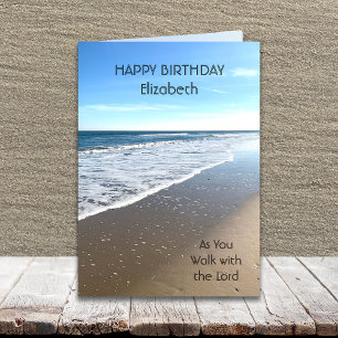 Religious Beach Verjaardag Kaart