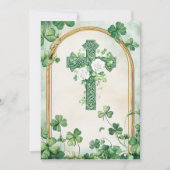 Religious Catholic Irish Celtic Cross Condolence  Bedankkaart (Voorkant)