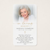 Religious Catholic Prayer Virgin Mary Cross Card (Dos)