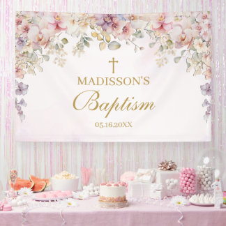 Religious Celebration Floral Orchids backdrop Spandoek