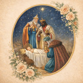 Religious Epiphany Three Kings Prayer Jesus Feestdagen Kaart