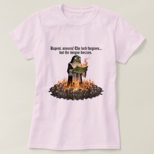Religious frog funny T-Shirt (Design devant)