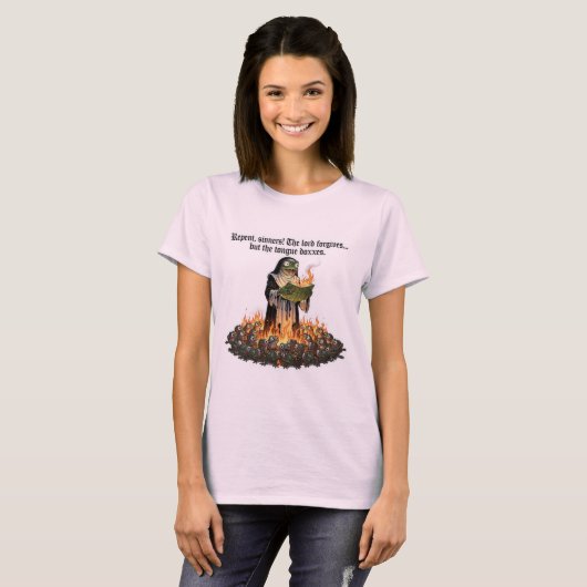 Religious frog funny T-Shirt (Devant entier)
