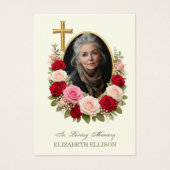 Religious Funeral Memorial Photo Prayer  (Devant)