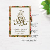 Religious Gold Marian Cross Funeral Roses (Bureau)