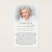 Religious Hail Mary Prayer Jesus Funeral Card (Dos)