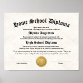 Religious Homeschool Diploma Poster (Voorkant)