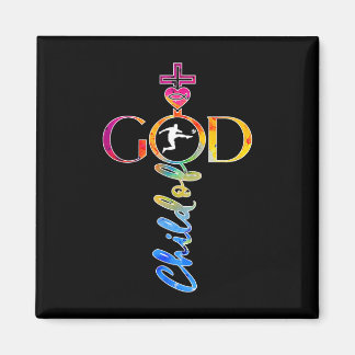 Religious Jesus Soccer Child Of God Soccer _1  Magneet