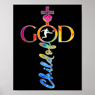 Religious Jesus Soccer Child Of God Soccer _1  Poster