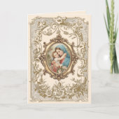 Religious Mary Baby Jesus  Catholic Kaart (Voorkant)