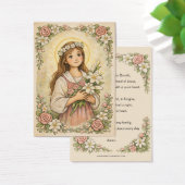 Religious St. Maria Goretti Prayer Floral (Bureau)