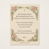 Religious St. Maria Goretti Prayer Floral (Dos)