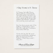 Religious St. Therese Catholic Prayer Novena Roses (Dos)