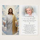 Religious The Lord's Prayer Jesus Prayer Card Visitekaartje (Voorkant /achterkant)