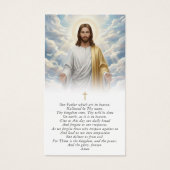 Religious The Lords Prayer Jesus Sympathy Card (Devant)