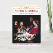 Religious Themed Nativty Kaart (Voorkant)